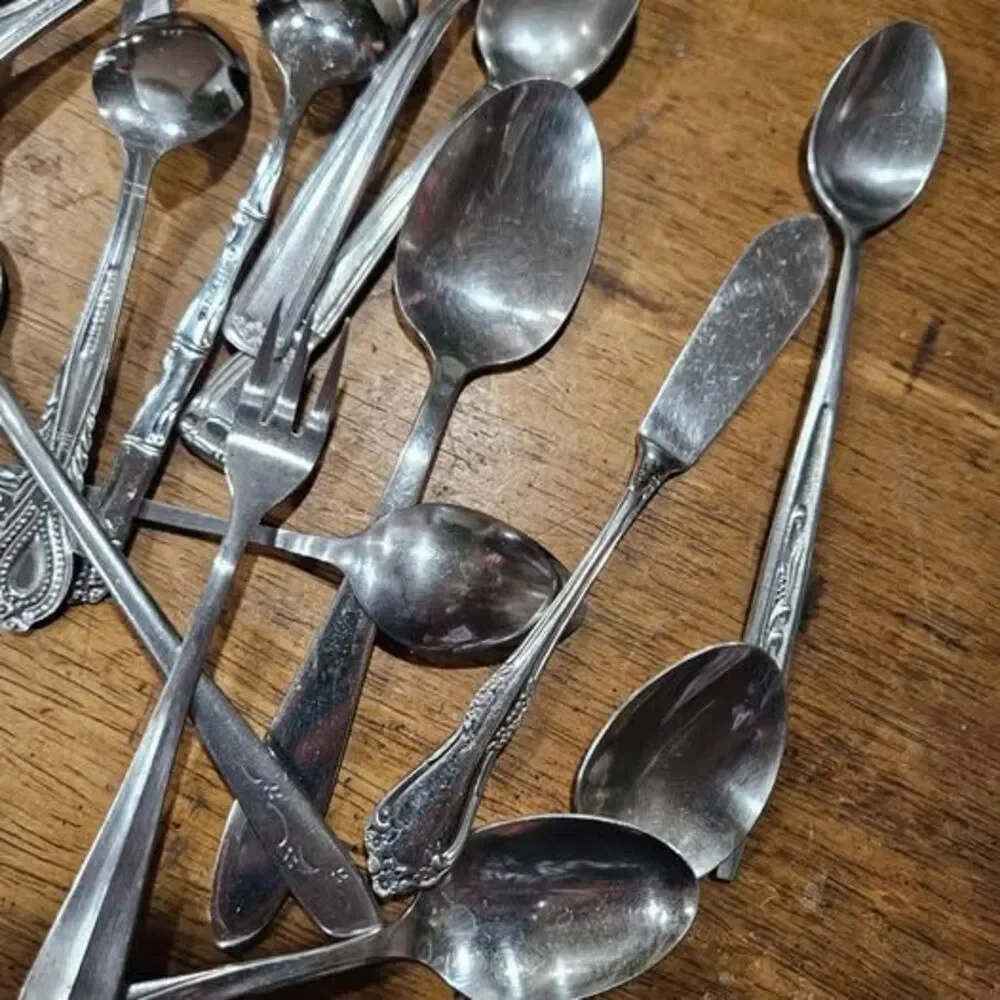 Mixed Lot of Stainless Steel Flatware - Spoons, Forks, Knives. lot#2